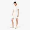 Vestido de polo plisado de piqué elástico