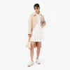 Vestido de polo plisado de piqué elástico