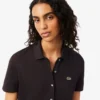 Vestido de polo plisado de piqué elástico