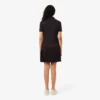 Vestido de polo plisado de piqué elástico