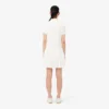 Vestido de polo plisado de piqué elástico