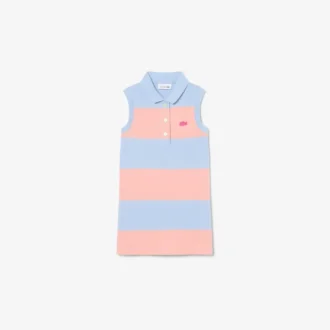 Vestido de polo sin mangas a rayas de Petit Piqué