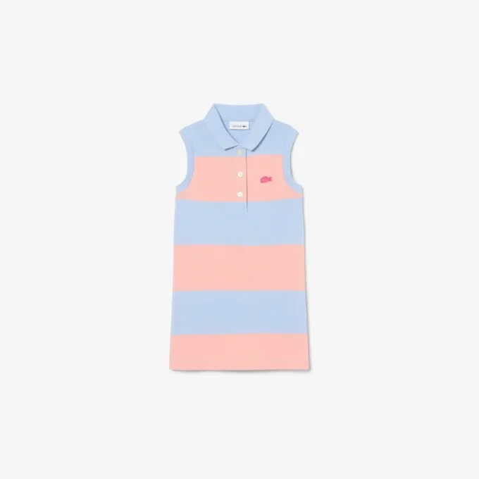 Vestido de polo sin mangas a rayas de Petit Piqué