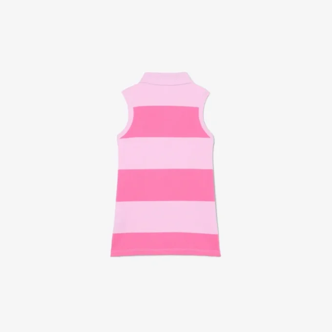 Vestido de polo sin mangas a rayas de Petit Piqué
