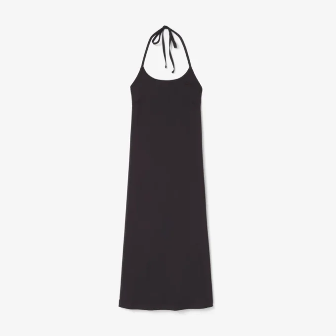 Vestido largo de tirantes sin espalda