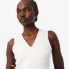 Vestido largo sin mangas con pliegues