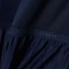 Vestido largo sin mangas con pliegues