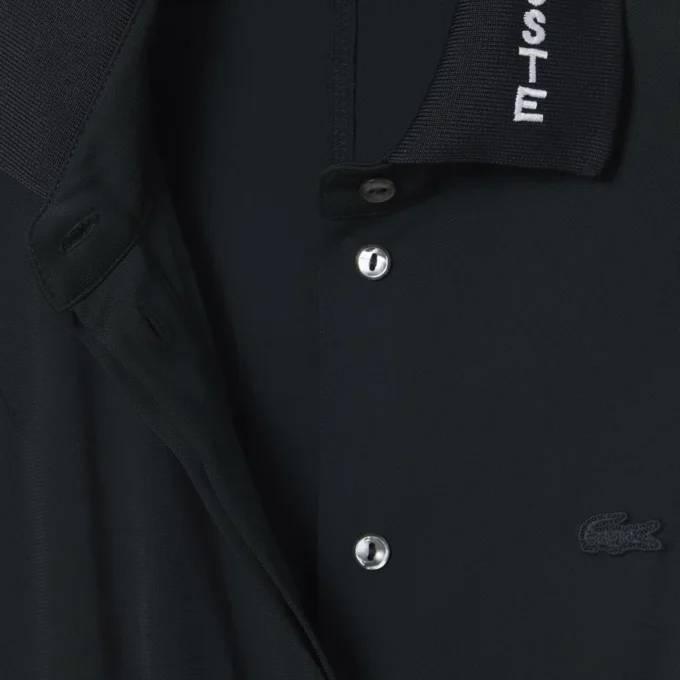 Vestido largo tipo polo plisado de pasarela