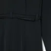 Vestido largo tipo polo plisado de pasarela