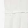 Vestido polo con pliegues y detalles bordados de la pasarela