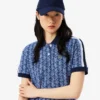 Vestido polo de corte entallado con monograma para mujer