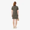 Vestido polo de corte entallado con monograma para mujer