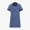 Vestido polo de corte entallado con monograma para mujer