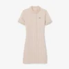 Vestido polo de corte entallado con monograma para mujer