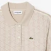 Vestido polo de corte entallado con monograma para mujer