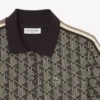 Vestido polo de corte entallado con monograma para mujer