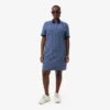 Vestido polo de corte entallado con monograma para mujer