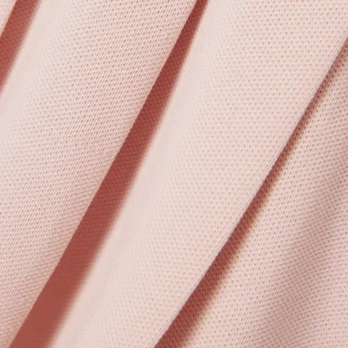 Vestido polo de piqué con falda plisada