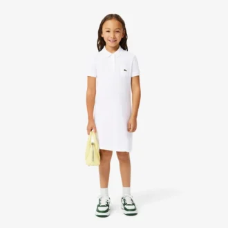 Vestido polo de piqué para niña