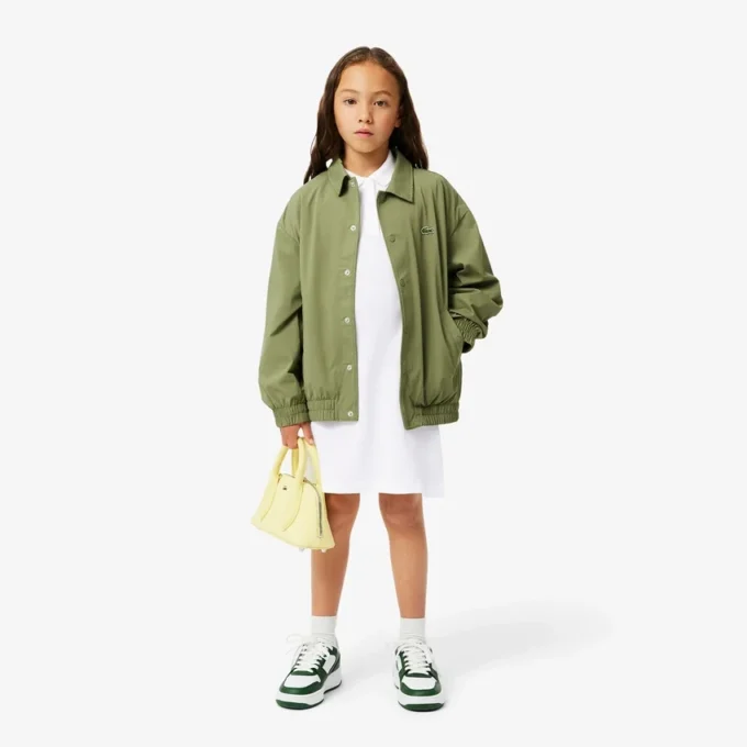 Vestido polo de piqué para niña