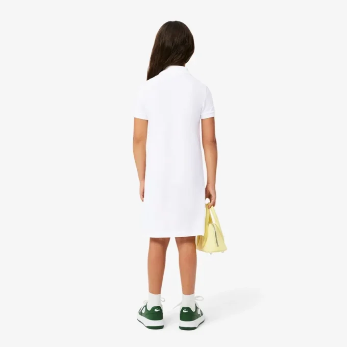 Vestido polo de piqué para niña