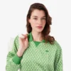Vestido polo de satén plisado