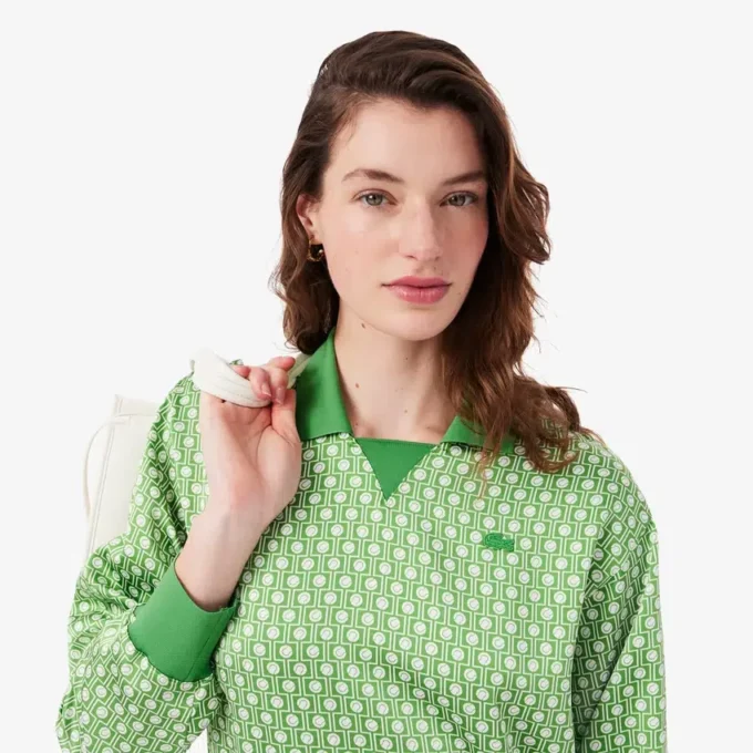 Vestido polo de satén plisado
