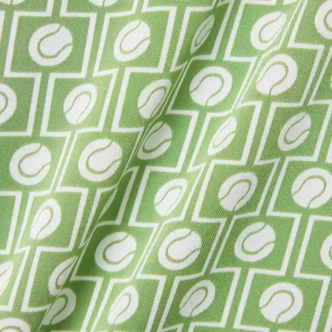 Vestido polo de satén plisado