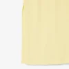 Vestido polo largo de algodón acanalado para mujer