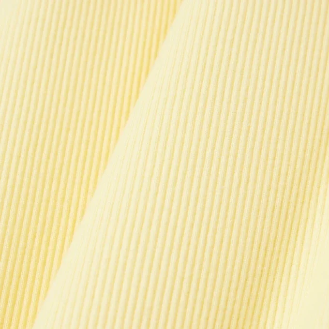 Vestido polo largo de algodón acanalado para mujer