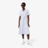 Vestido polo mini acampanado de mujer