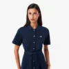 Vestido polo mini acampanado de mujer