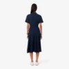 Vestido polo mini acampanado de mujer