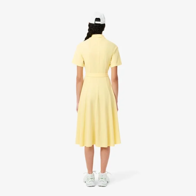 Vestido polo mini acampanado de mujer