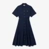 Vestido polo mini acampanado de mujer
