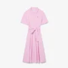 Vestido polo mini acampanado de mujer