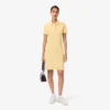 Vestido polo mini de piqué elástico de corte ajustado para mujer