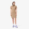 Vestido polo mini de piqué elástico de corte ajustado para mujer