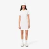 Vestido polo mini de piqué elástico de corte ajustado para mujer