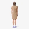 Vestido polo mini de piqué elástico de corte ajustado para mujer