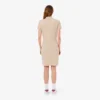 Vestido polo mini de piqué elástico de corte ajustado para mujer