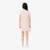 Vestido polo mini de piqué elástico de corte ajustado para mujer