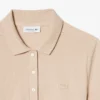 Vestido polo mini de piqué elástico de corte ajustado para mujer