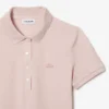 Vestido polo mini de piqué elástico de corte ajustado para mujer