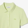 Vestido polo mini de piqué elástico de corte ajustado para mujer