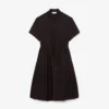 Vestido polo plisado de mezcla de lana