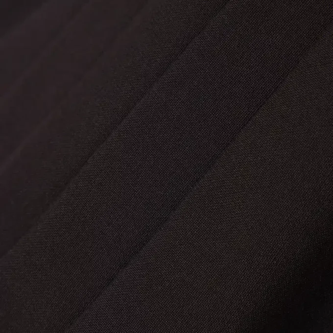 Vestido polo plisado de mezcla de lana
