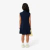 Vestido polo sin mangas de piqué elástico para niña