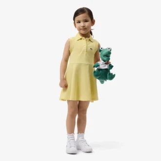 Vestido sin mangas de piqué elástico