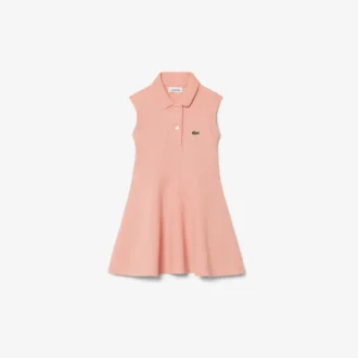 Vestido sin mangas de piqué elástico
